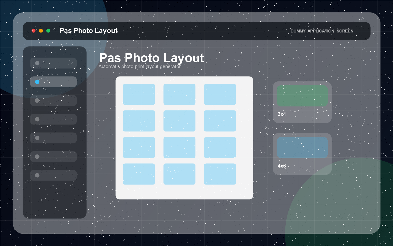 Pas Photo Layout mockup